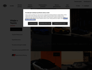toyota.sk screenshot