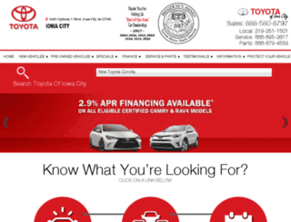 toyotaiowacity.com screenshot