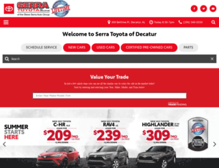 toyotaofdecatur.com screenshot