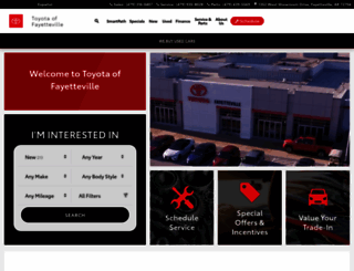 toyotaoffayetteville.com screenshot