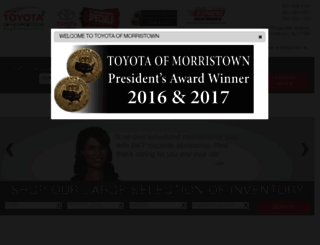 toyotaofmorristown.com screenshot
