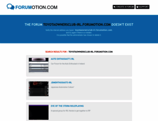 toyotaownersclub-irl.forumotion.com screenshot
