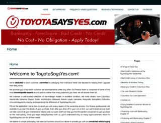 toyotasaysyes.com screenshot