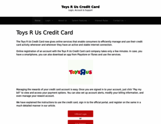 toysruscreditcard.net screenshot
