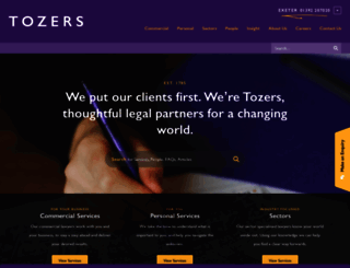 tozers.co.uk screenshot
