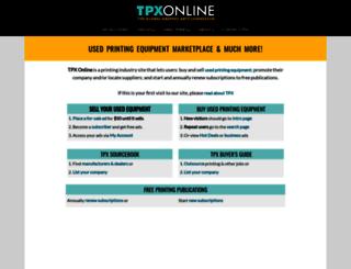 tpxonline.com screenshot