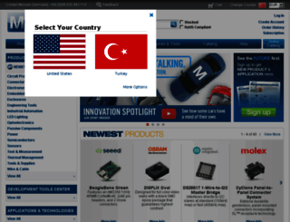 tr.mouser.com screenshot