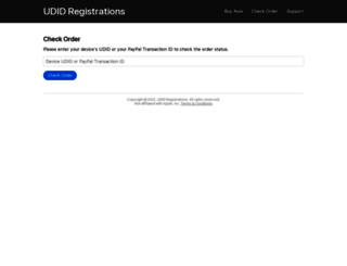 track.udidregistrations.com screenshot
