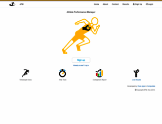 trackandfield.co.za screenshot