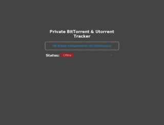 tracker.makegameserver.com screenshot