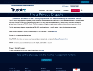 tracking-protection.truste.com screenshot