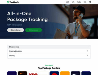 trackingex.com screenshot