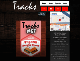 tracksbarandgrill.com screenshot