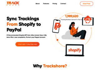 trackshore.com screenshot