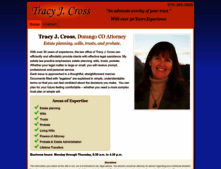 tracycrosslaw.com screenshot