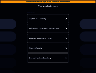trade-alerts.com screenshot