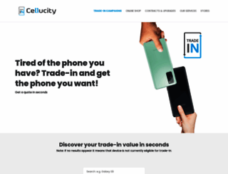 trade-in.cellucity.co.za screenshot