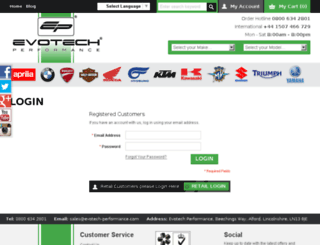 trade.evotech-performance.com screenshot