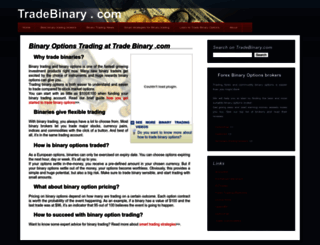 tradebinary.com screenshot