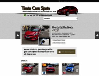 tradecarsspain.com screenshot