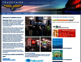 tradefairs.com.au screenshot