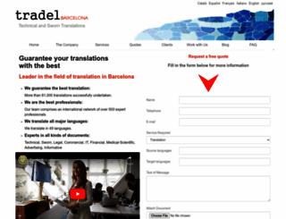 tradel-barcelona.com screenshot