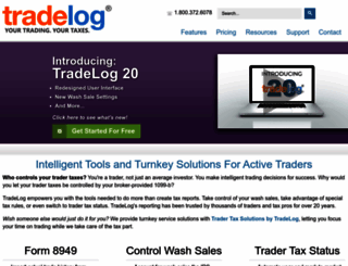 tradelogsoftware.com screenshot
