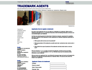 trademark-agents.de screenshot