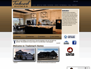 trademark-homes.com screenshot