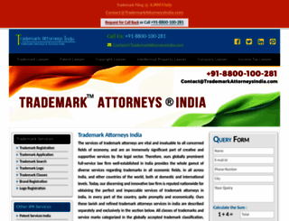 trademarkattorneysindia.com screenshot