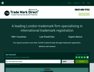 trademarkdirect.com screenshot