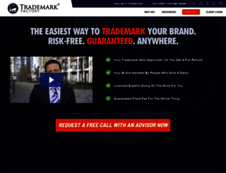 trademarkfactory.com screenshot