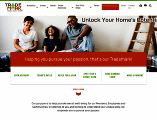 trademarkfcu.org screenshot