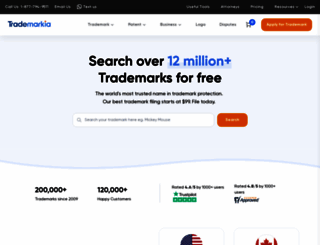 trademarkia.com screenshot