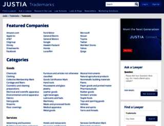 trademarks.justia.com screenshot