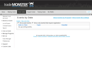 trademonster.webex.com screenshot