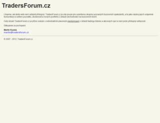 tradersforum.cz screenshot