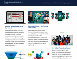 tradeschoolmarketing.com screenshot