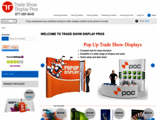 tradeshowdisplaypros.com screenshot