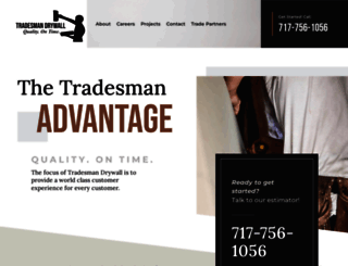 tradesmandrywall.com screenshot
