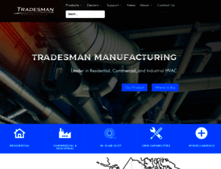 tradesmanmfg.ca screenshot