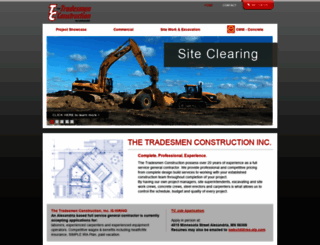 tradesmenconstruction.com screenshot