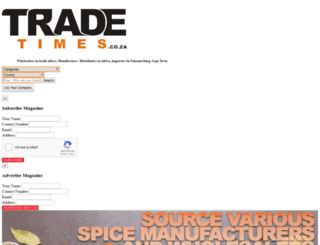 tradetimes.co.za screenshot