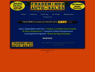 tradewindsautosales.com screenshot