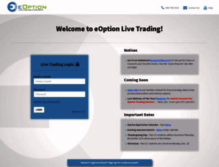trading.eoption.com screenshot