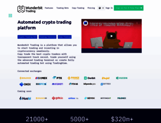 trading.wunderbit.co screenshot