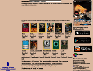 tradingcardmaker.net screenshot
