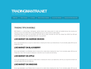 tradingmantra.net screenshot