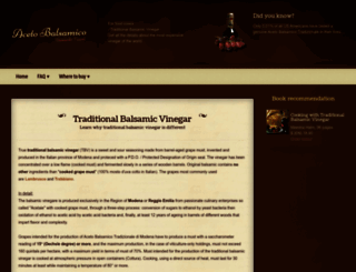 traditional-balsamic-vinegar.com screenshot