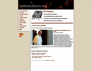traditionalmass.org screenshot